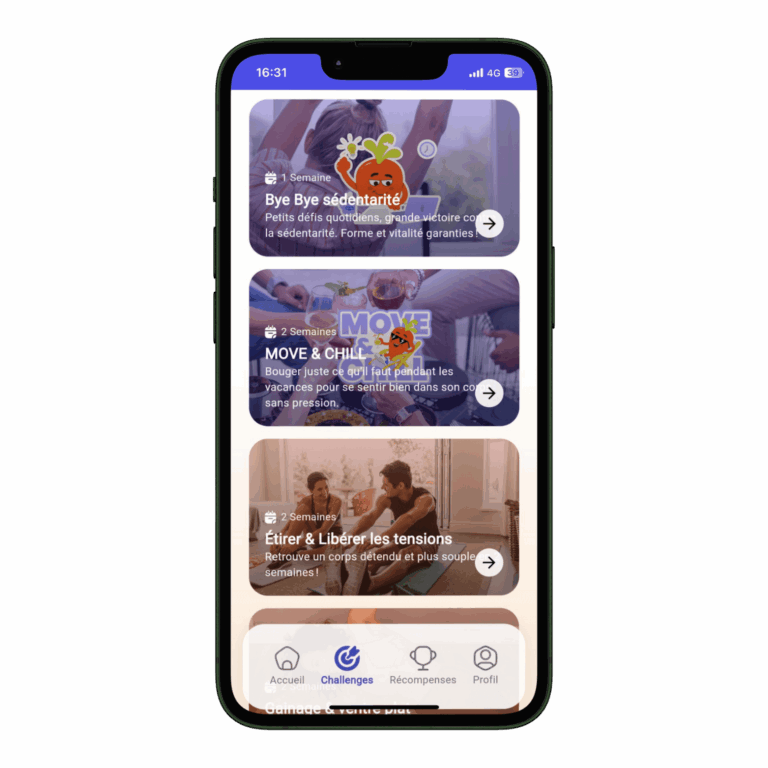 application défis sportifs